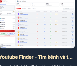 YouTube Finder â€” Channel Mining & Analytics